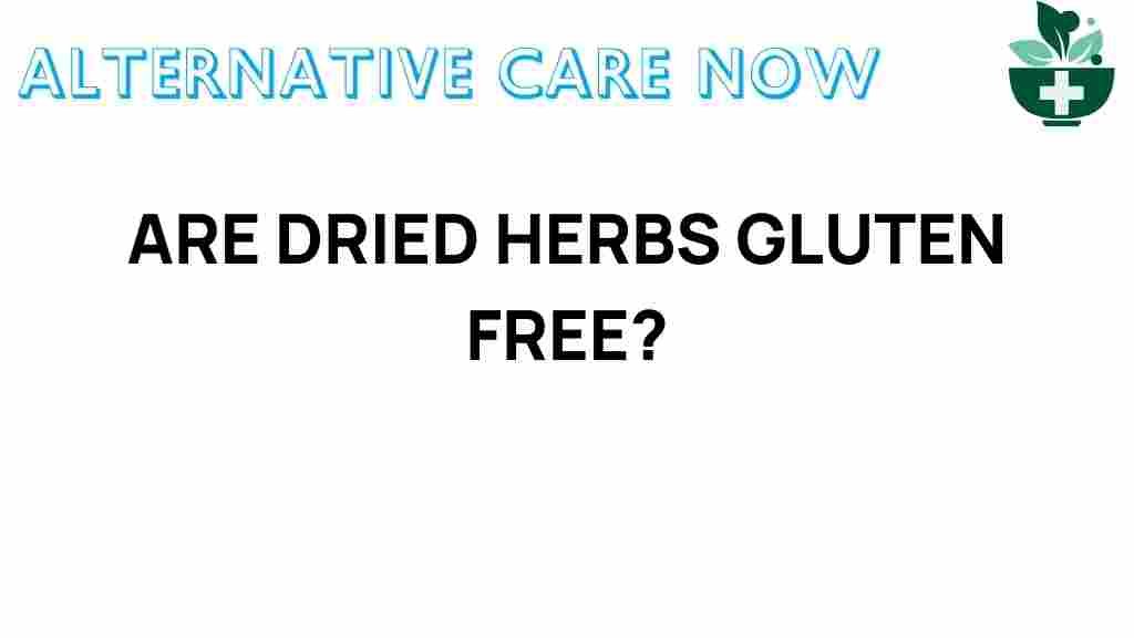 are-dried-herbs-gluten-free