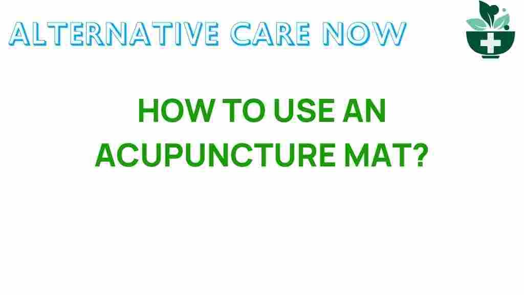 acupuncture-mat-usage