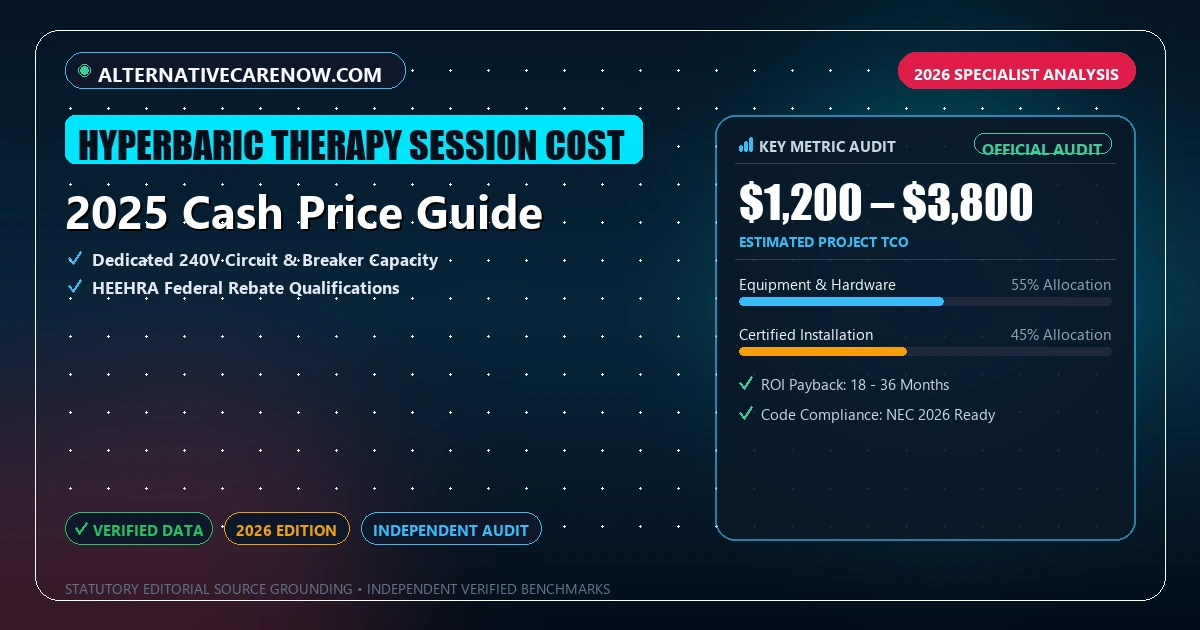 2025 Cash Price Guide - Analytical Guide and Verified Benchmarks (hyperbaric therapy session cost)